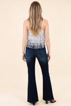 Party Perfect Sequin Tiered Cami, Back