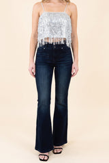 Party Perfect Sequin Tiered Cami, Front