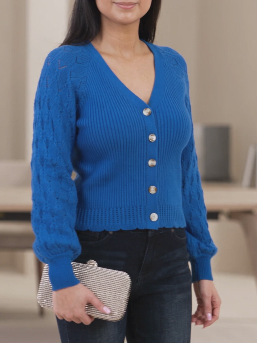 Tell Me About It Sweater Top moving from an office stance to a polished dinner-ready pose.