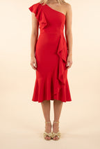 Scarlet Sway Midi Dress, Front