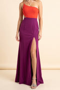 Secret Happiness Color Block Maxi Dress, Front