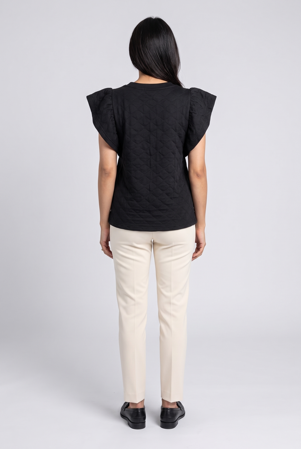 See you Tonight Ruffle Sleeve Top, Back