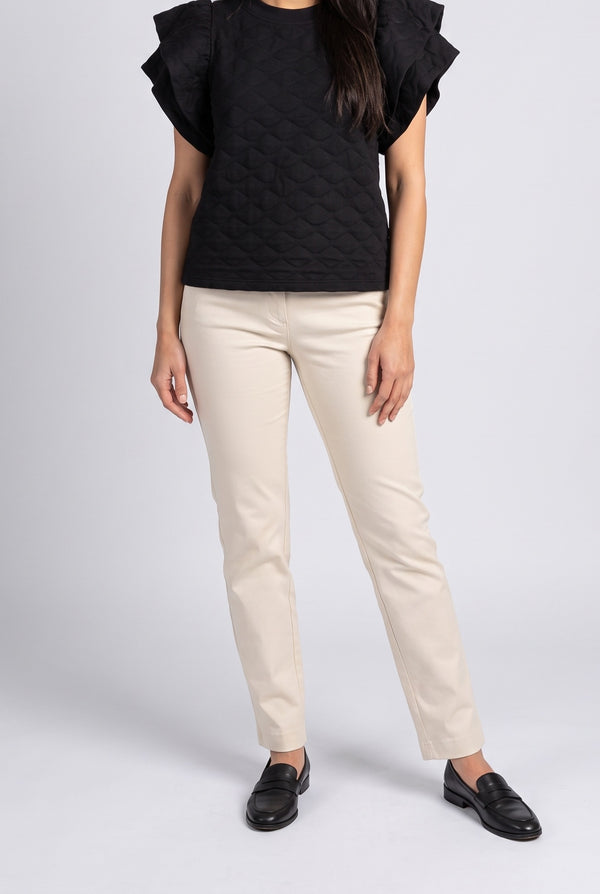 See you Tonight Ruffle Sleeve Top, Front