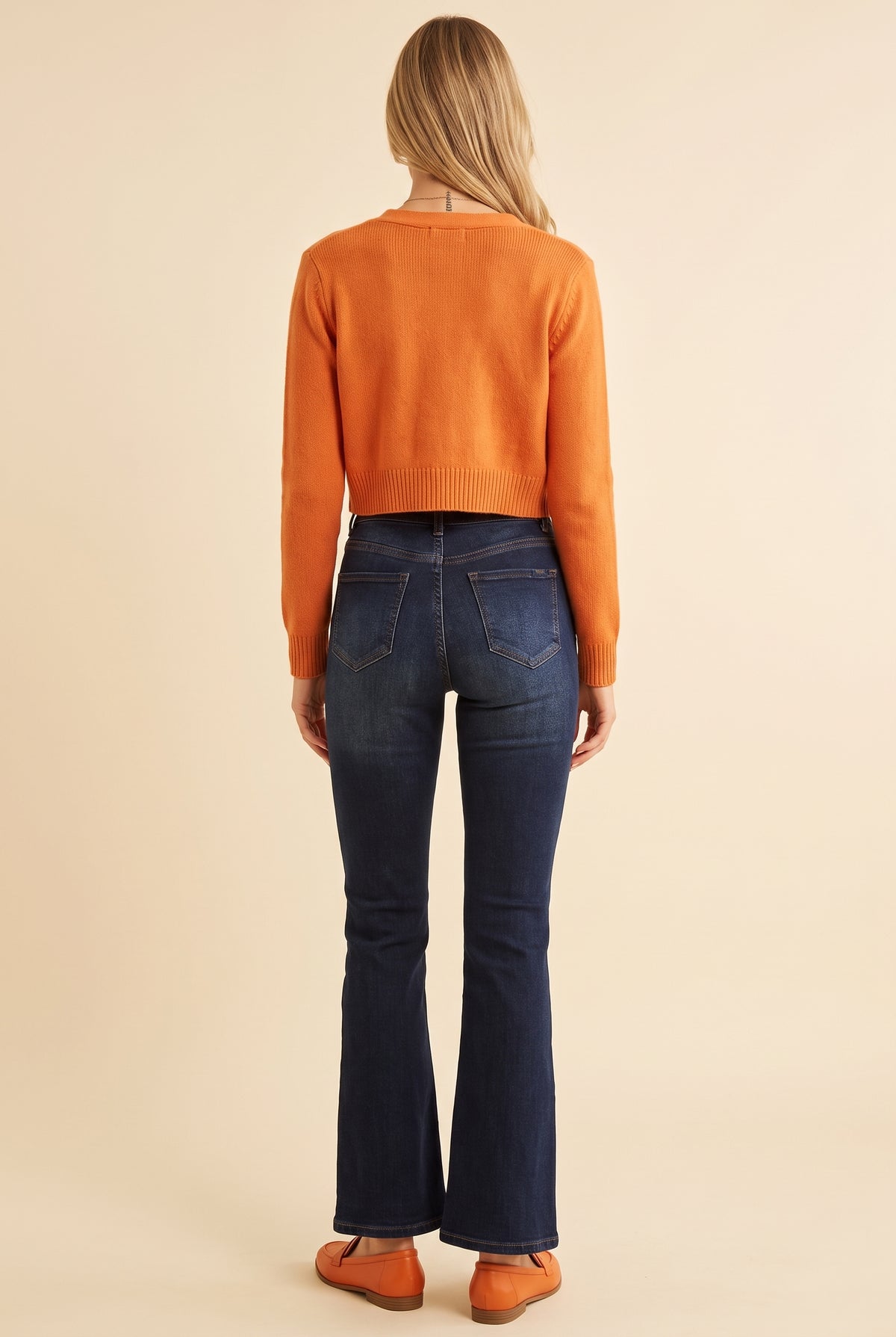 Stand Out High Rise Flare Jeans, Back