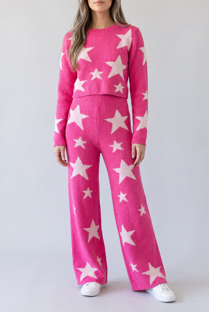 Stardust Cozy Top With Matching Pants, Front