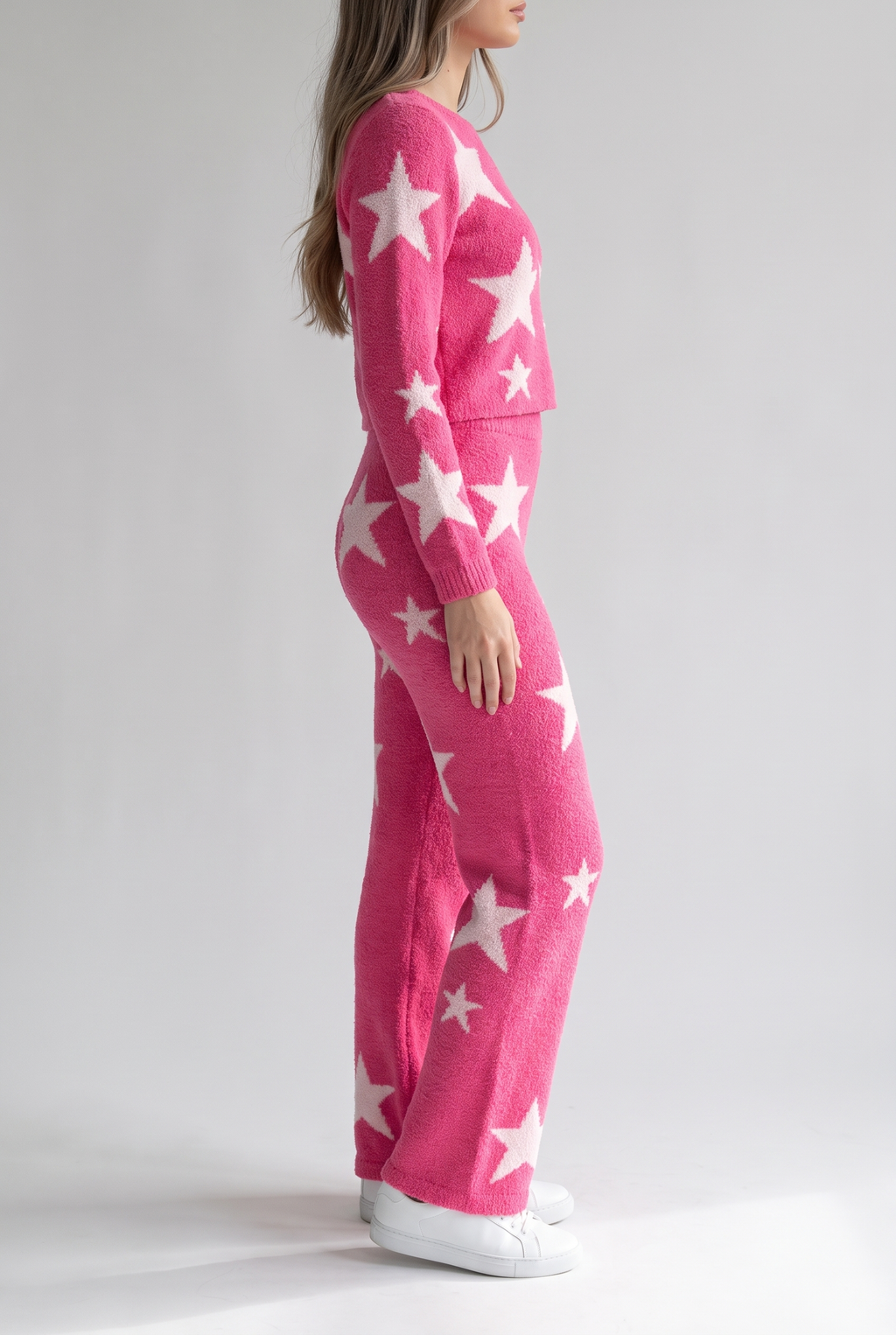 Stardust Cozy Top With Matching Pants, Side