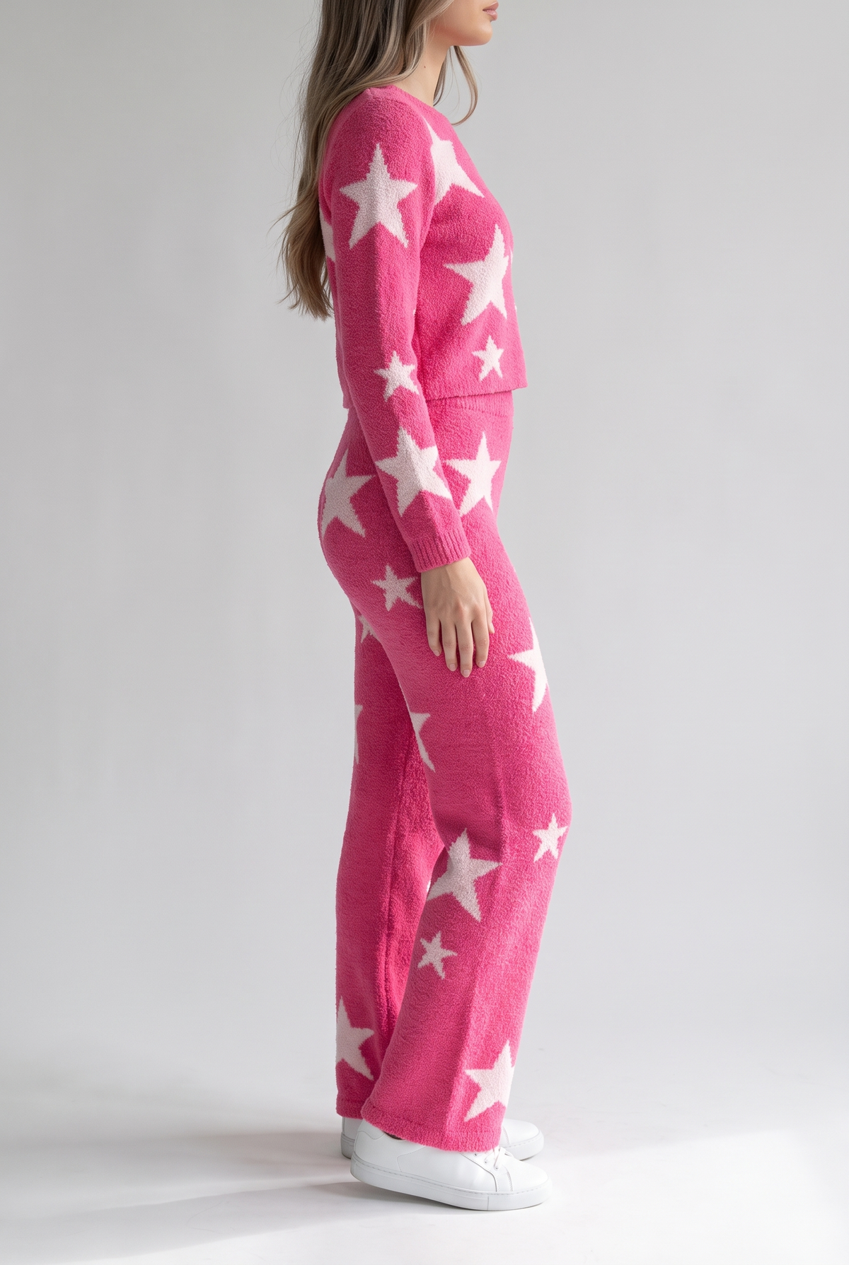 Stardust Cozy Top With Matching Pants, Side