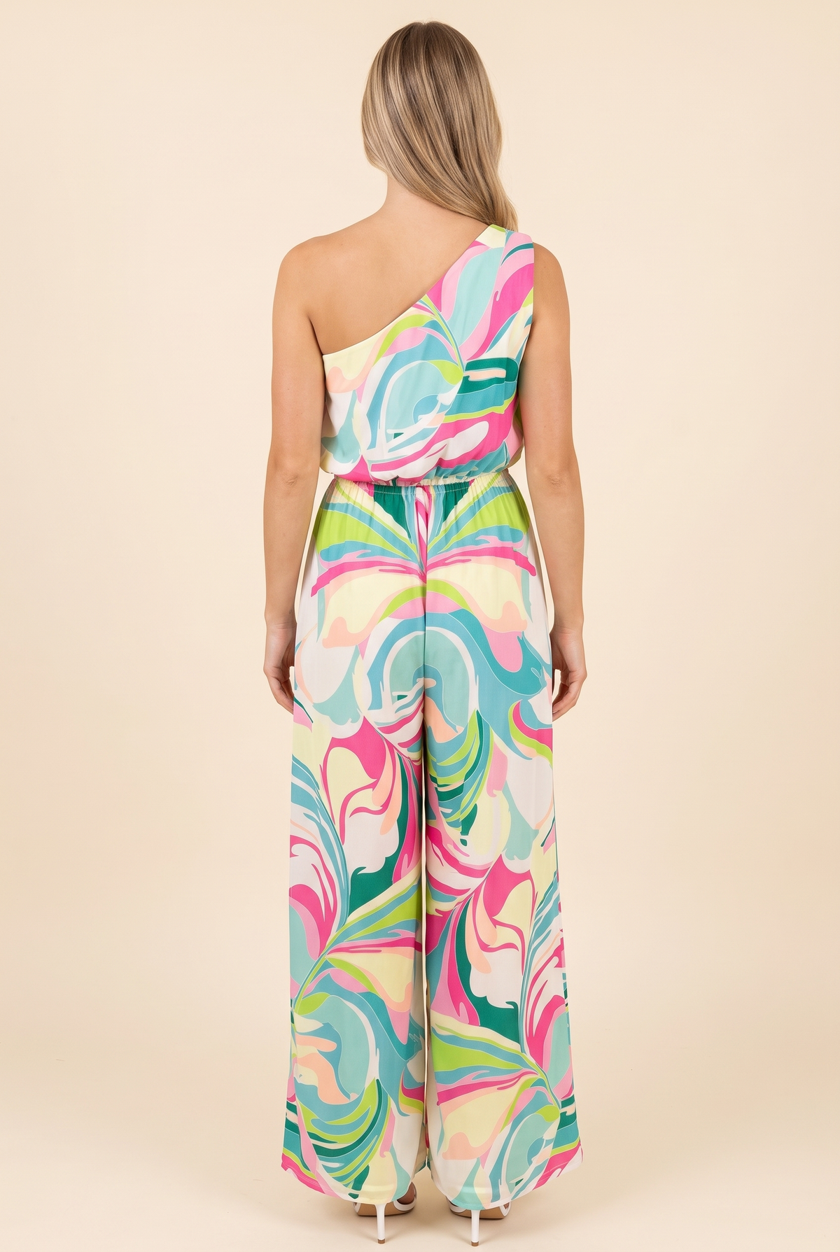 Style is Self-Expression One Shoulder Jumpsuit, Back