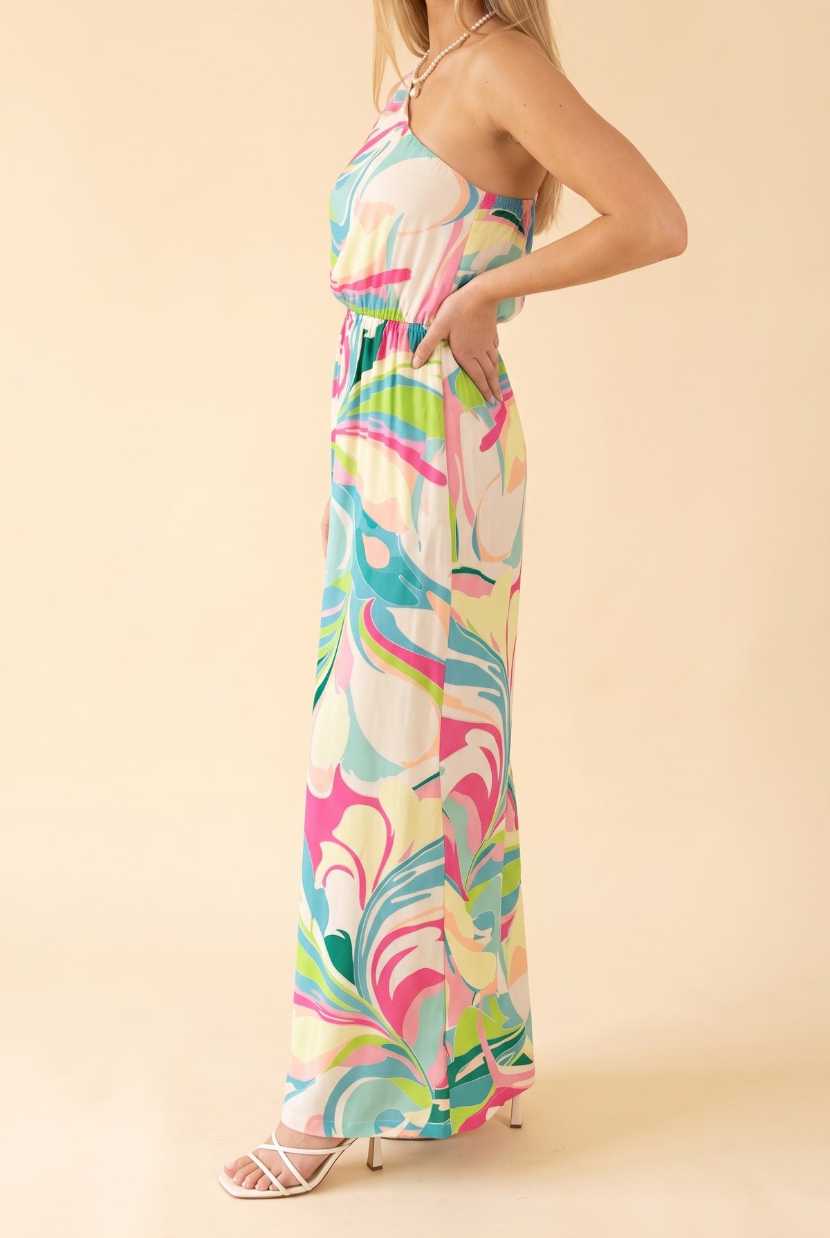 Style is Self-Expression One Shoulder Jumpsuit, Side