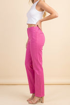 Thinking About You Straight Fit Twill Pants, Side