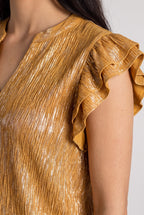 What Just Happened Ruffle Sleeve Top, Close-up