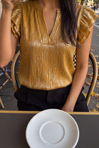 What Just Happened Ruffle Sleeve Top, Lifestyle