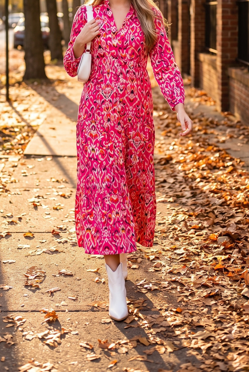 You're My Happy Place Midi Shirt Dress, Fall street