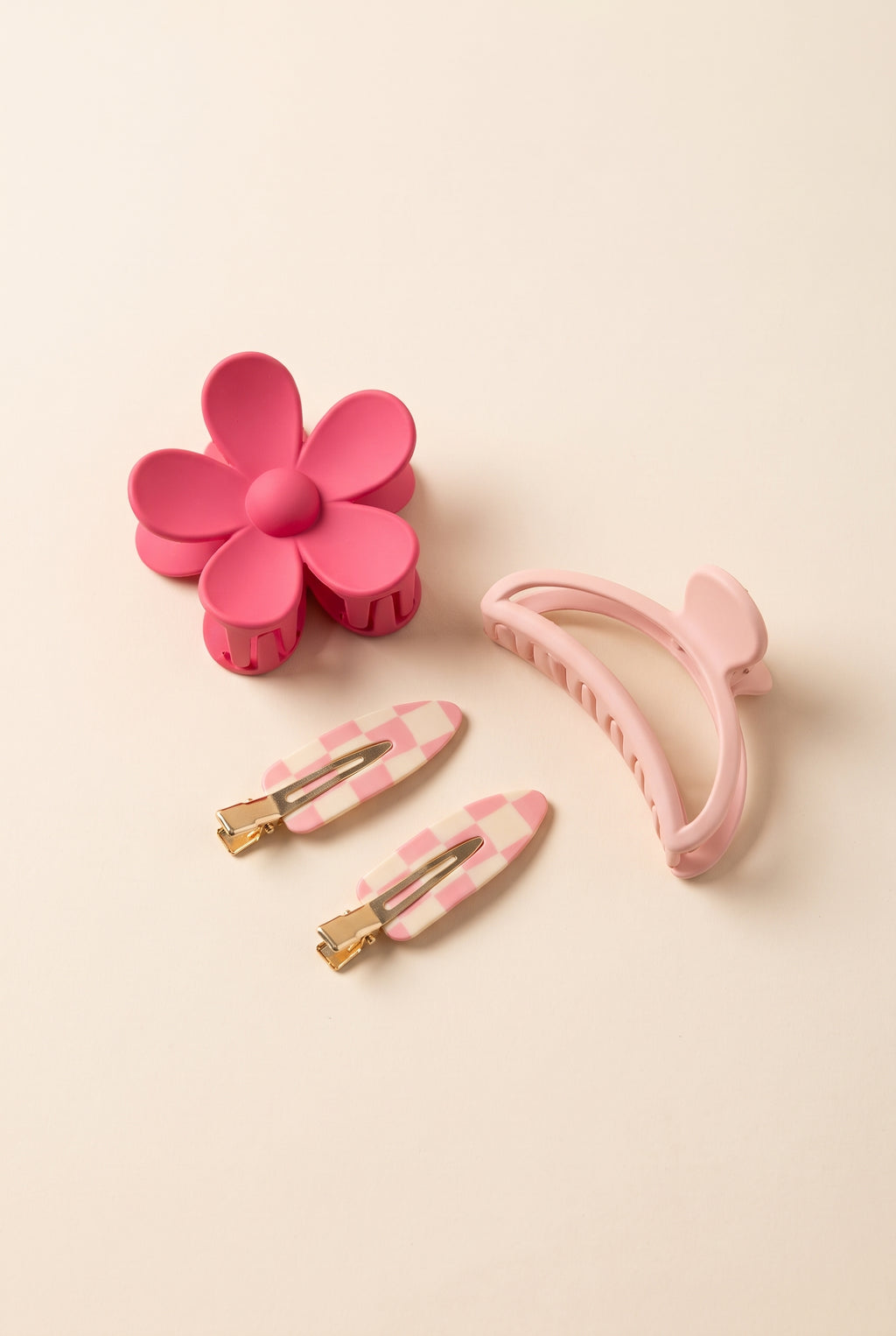 Zoey 3-Pack Hair Clip Set, Still life