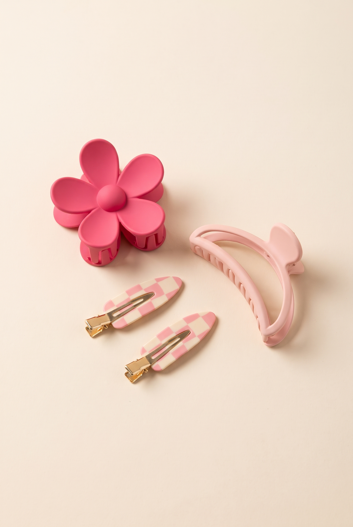 Zoey 3-Pack Hair Clip Set, Still life