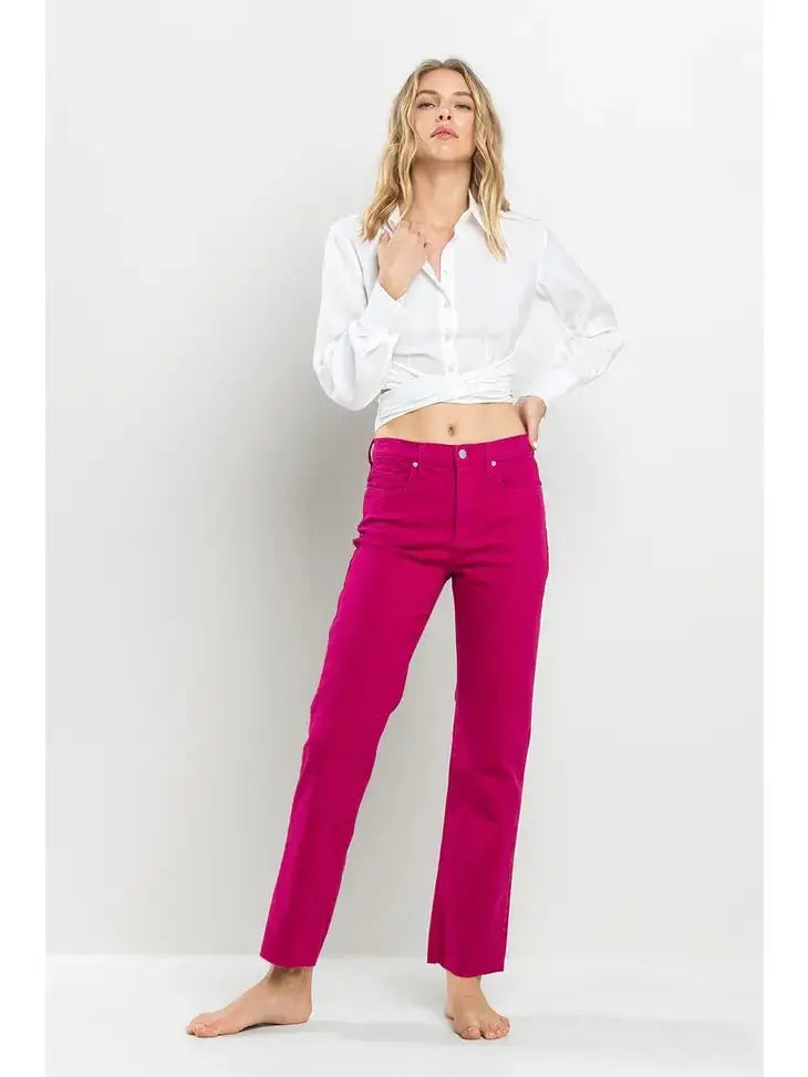 Bright Side High Rise Straight Pants SneakPeek