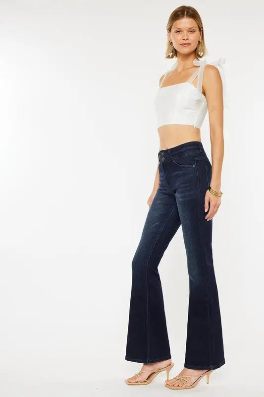 Stand Out High Rise Flare Jeans Kan Can