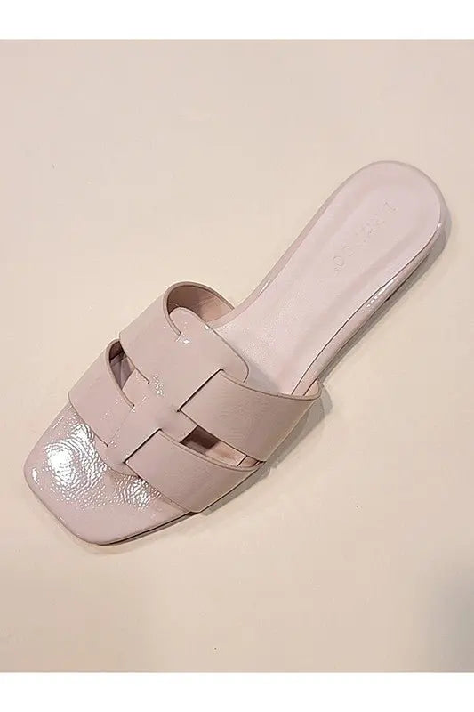 Brittany Flat Slide Sandal Let's See Style