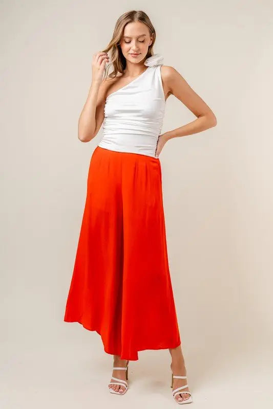 Roses For Me Ruched One Shoulder Top Fore Collection