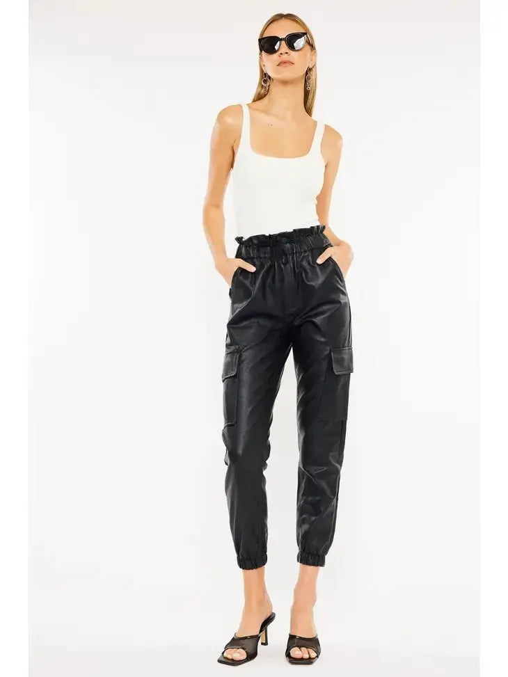 Thinking Out Loud Paper-bag Jogger Pants Kan Can