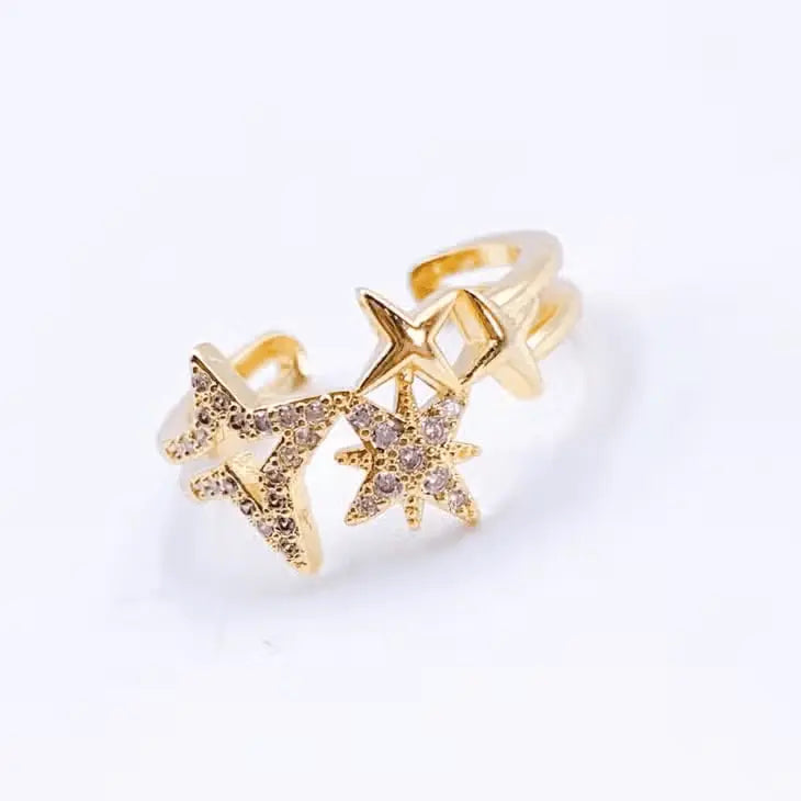Gemma Gold Plated Constellation Ring Treasure Jewels