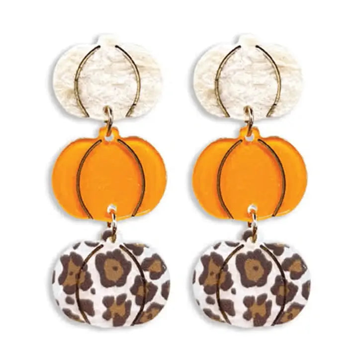 Amber Pumpkin Patch Earrings Viv&Lou