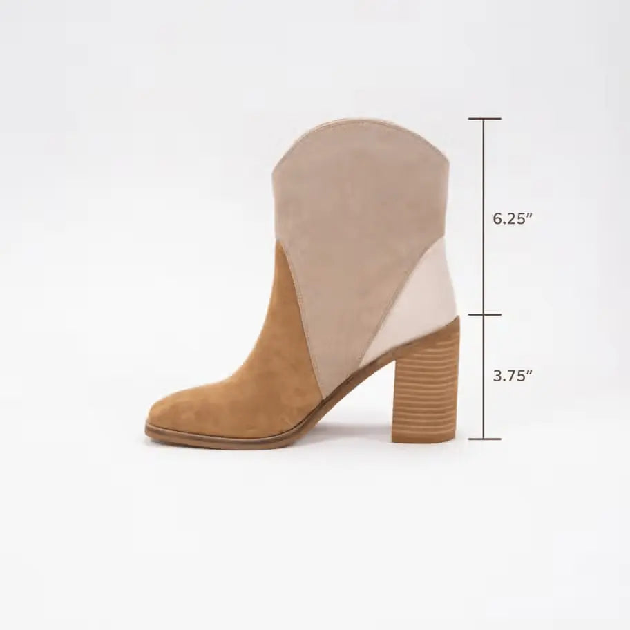Sadie Tri-Tone Bootie with Square Toe CCOCCI
