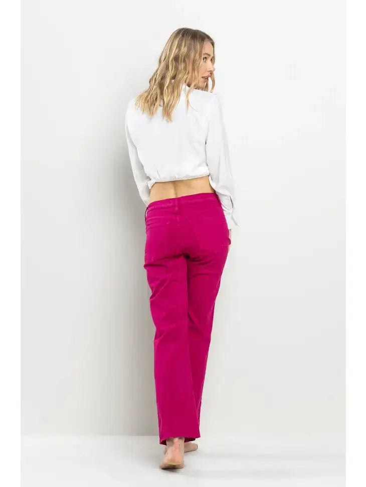 Bright Side High Rise Straight Pants SneakPeek