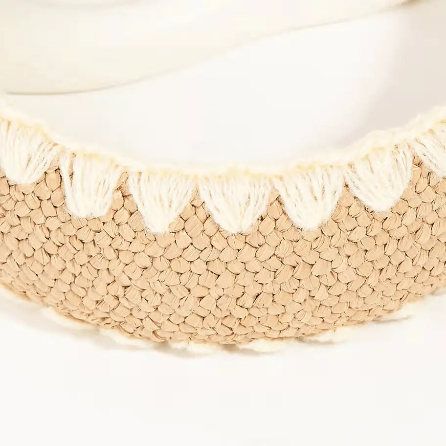 Alora Wooden Round Buckle Braided Belt Collections by Fame Accessories