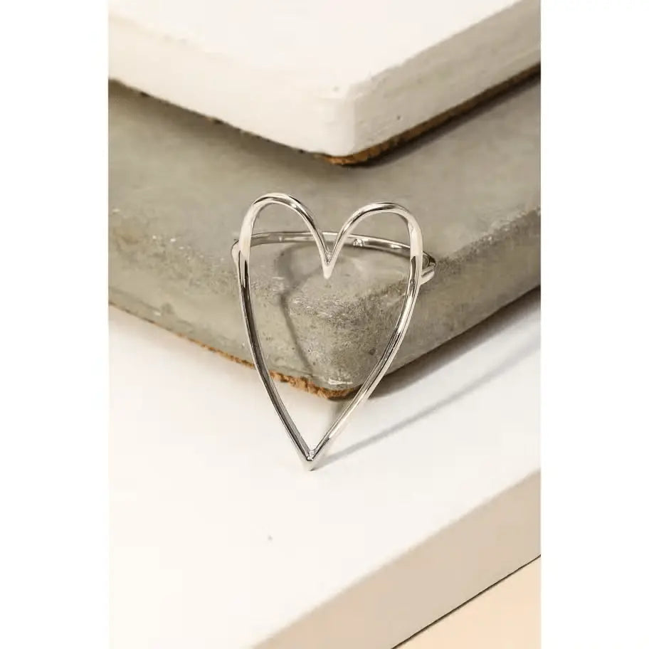 Amaya Heart Cut Out Ring Anarchy Street