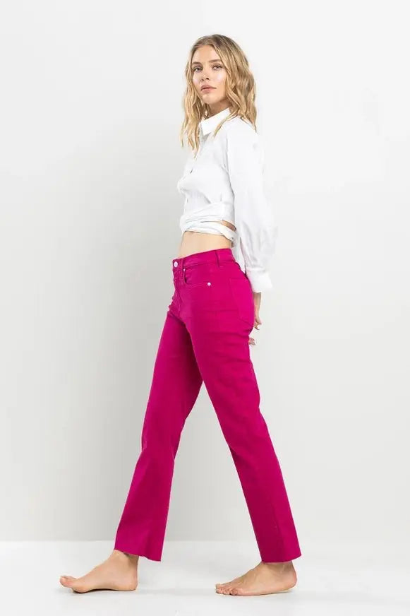 Bright Side High Rise Straight Pants SneakPeek