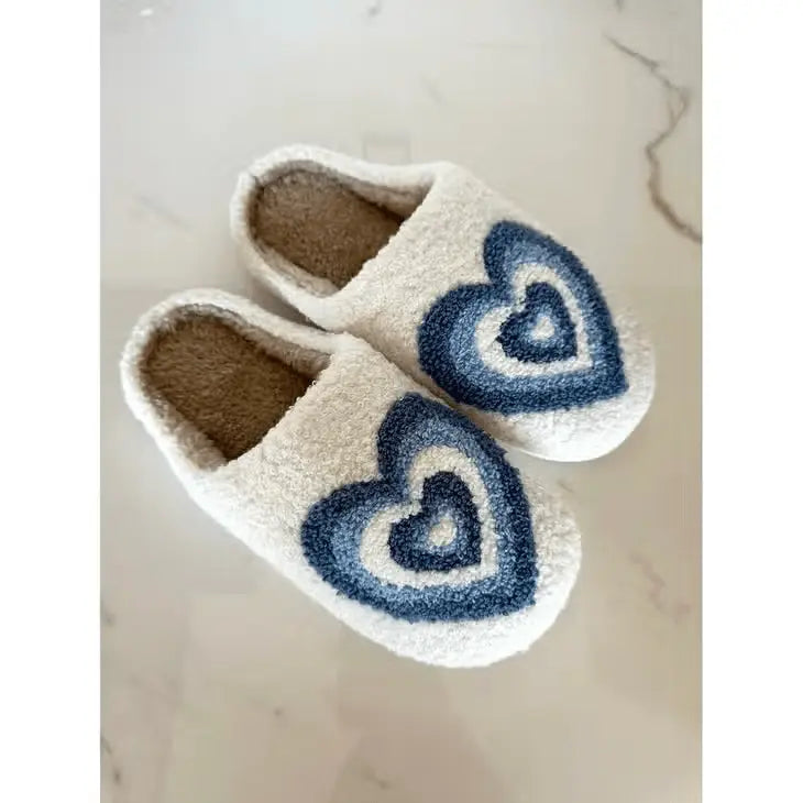 Lucy Cozy Heart Slippers LoveLina