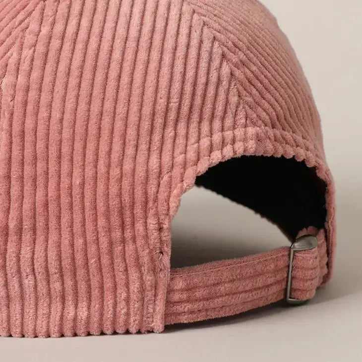 Brianna Heart Corduroy Cap Fashion City