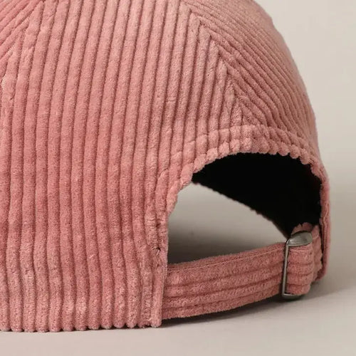 Brianna Heart Corduroy Cap Fashion City