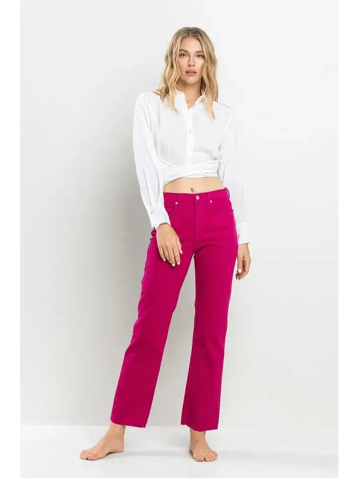Bright Side High Rise Straight Pants SneakPeek