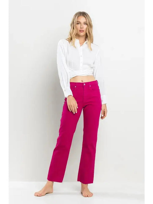Bright Side High Rise Straight Pants SneakPeek