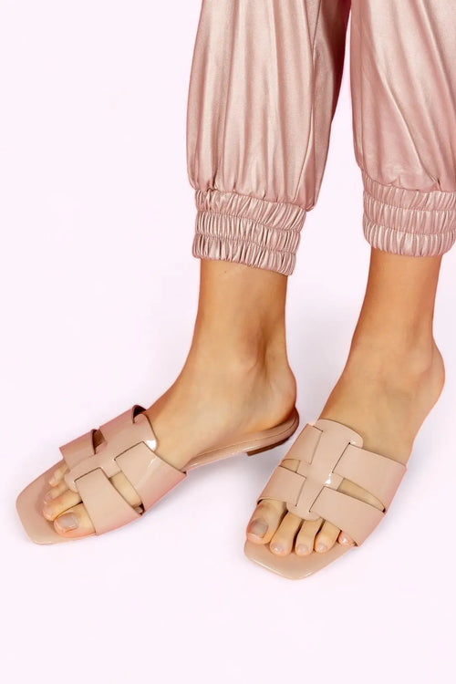 Brittany Flat Slide Sandal Let's See Style