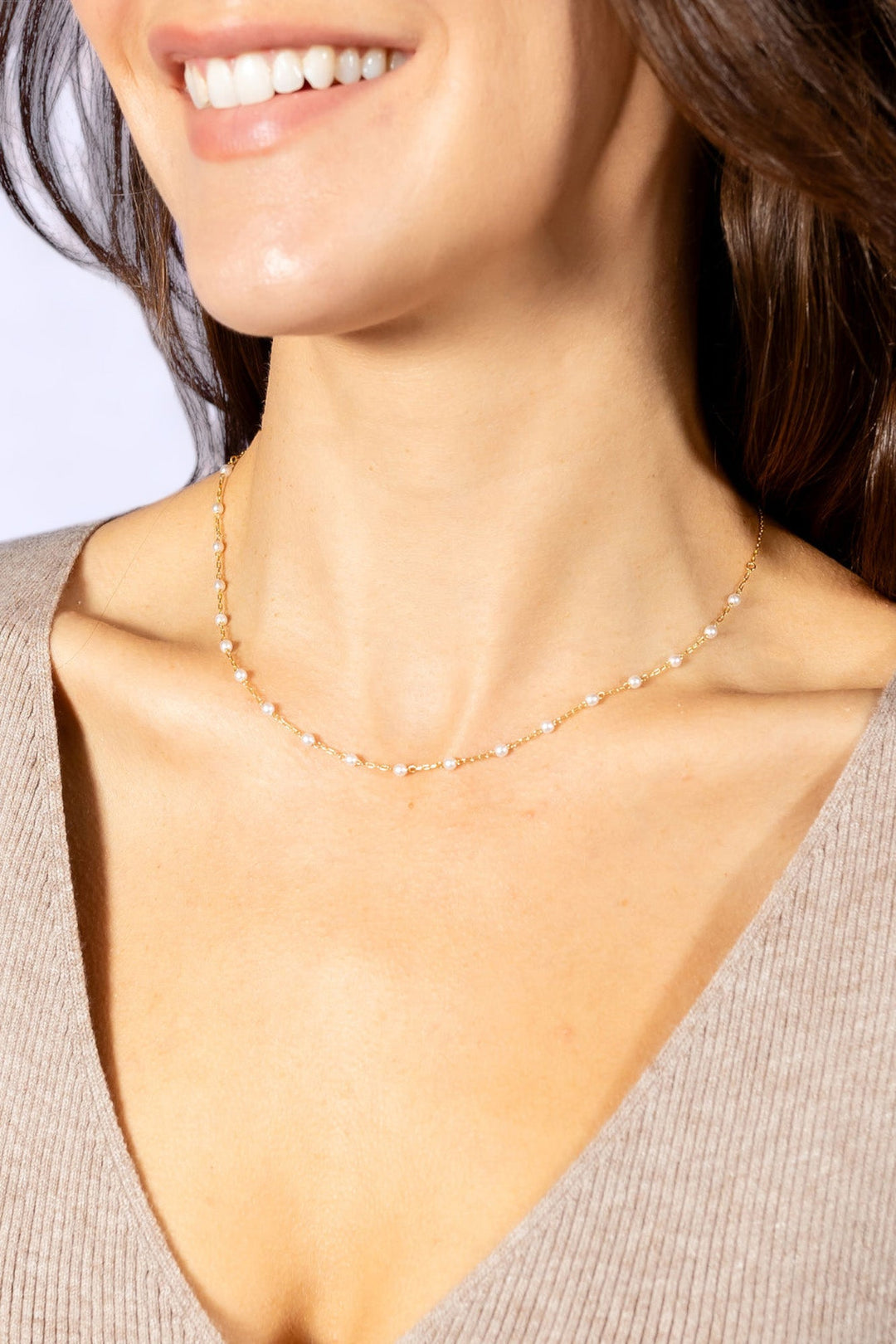 Kate Chain Pearl Necklace