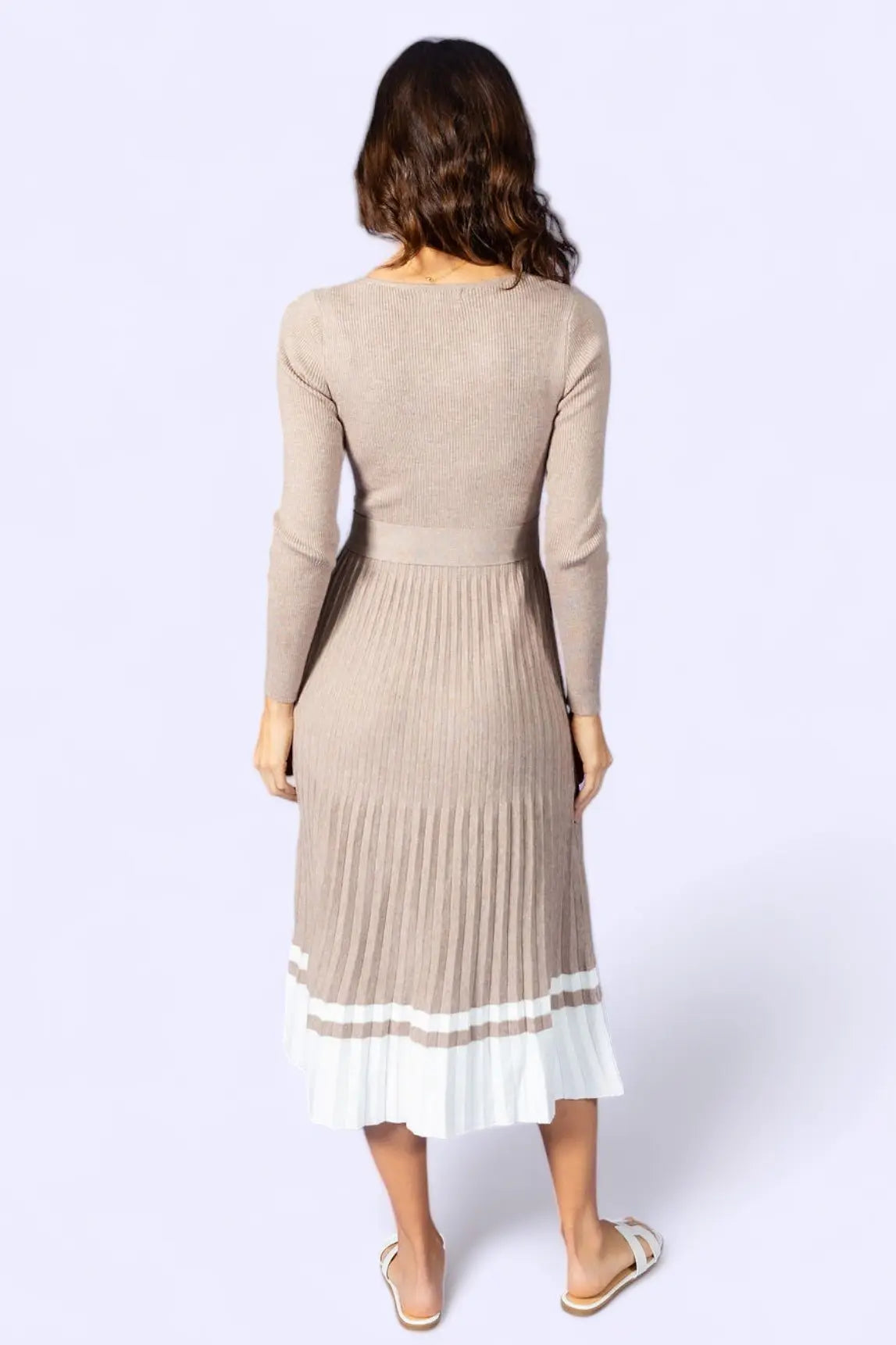 I've Loved You For So Long Pleated Sweater Dress Endless Blu