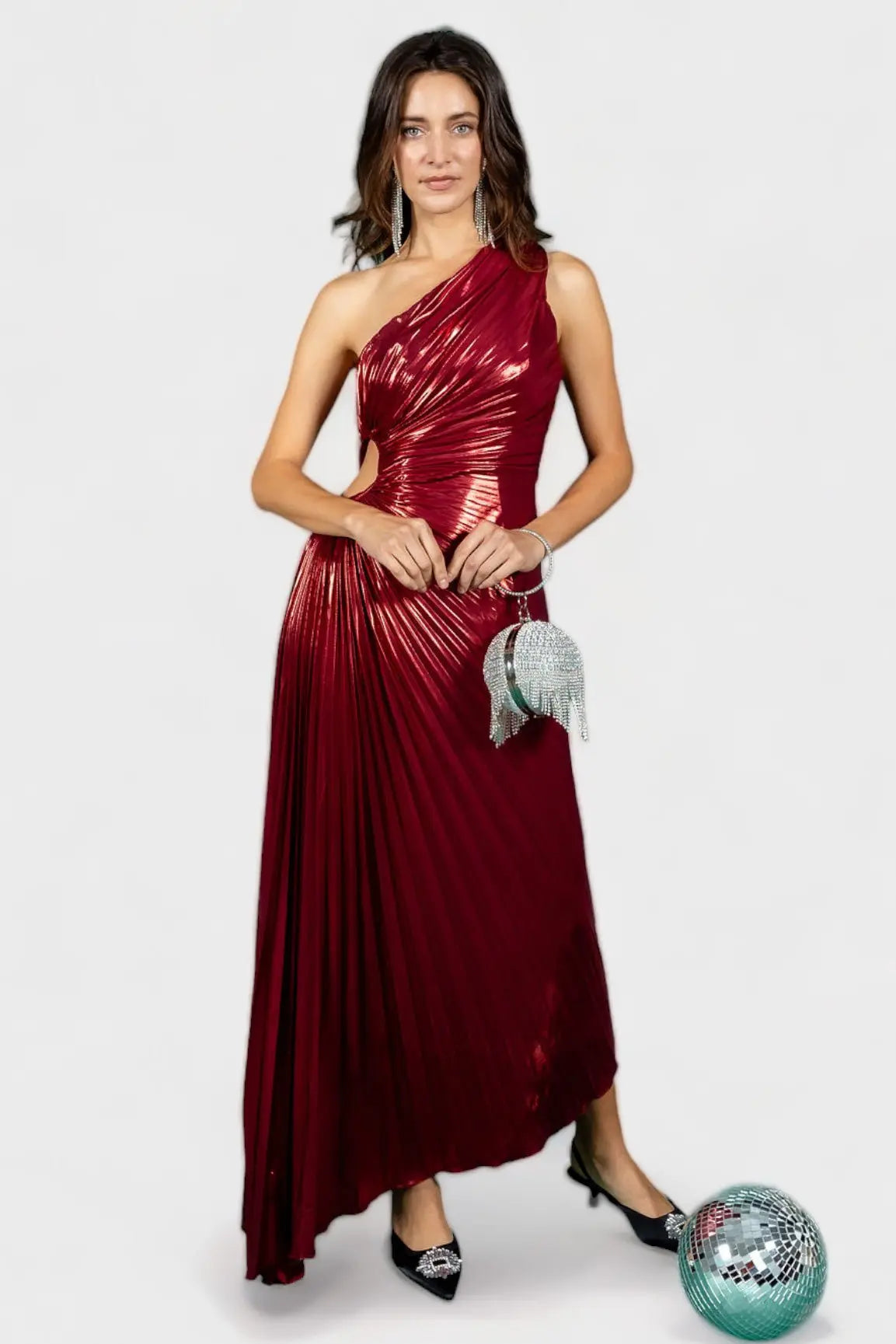 Give Me Everything Tonight Wine Maxi Dress Minuet
