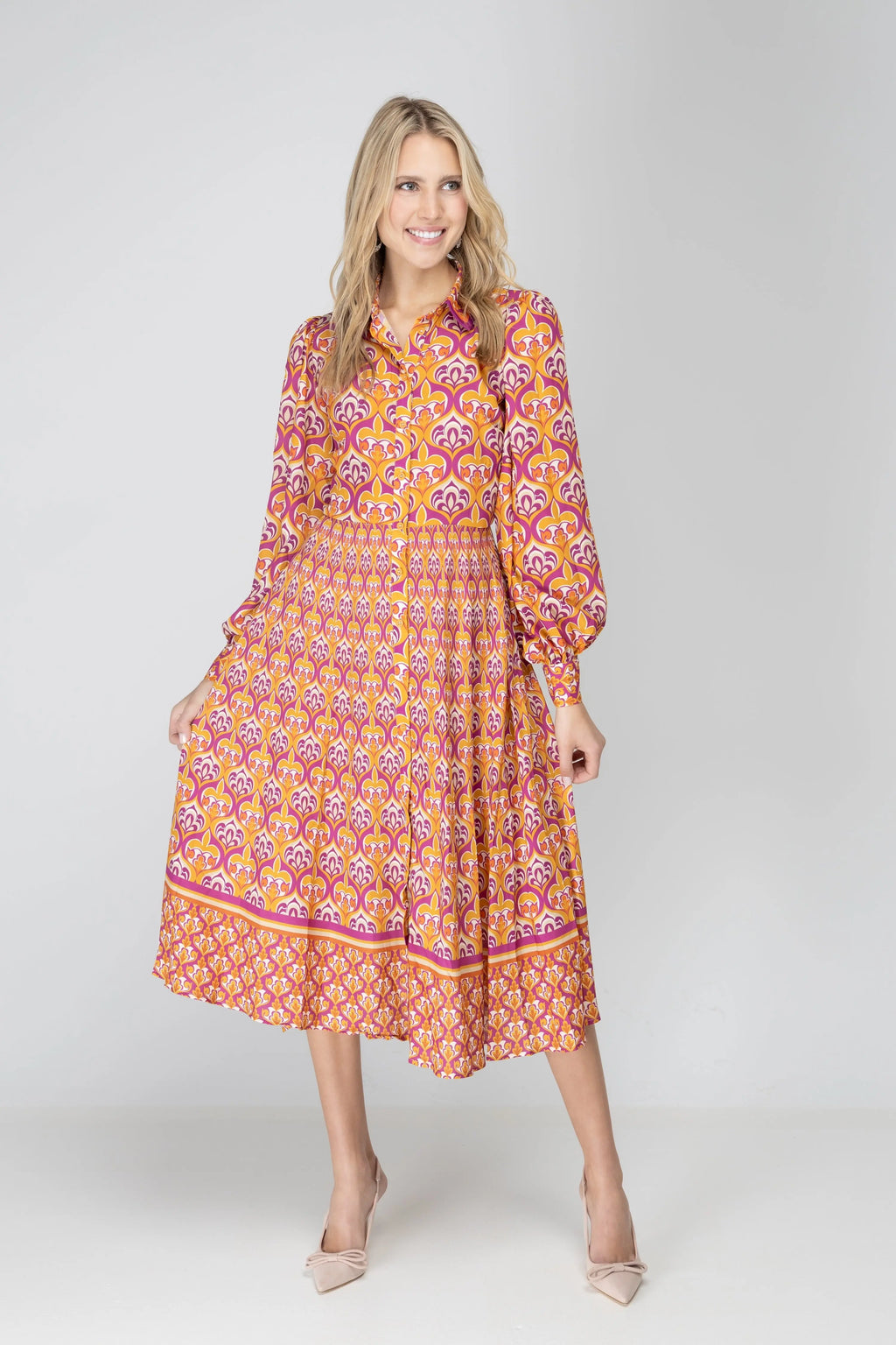 I'm Spicing Things Up Shirt Dress FLYING TOMATO