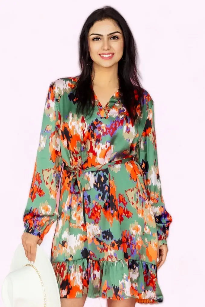 As Long As You Love Me Ruffled High Waist Dress Bellissima Fashion