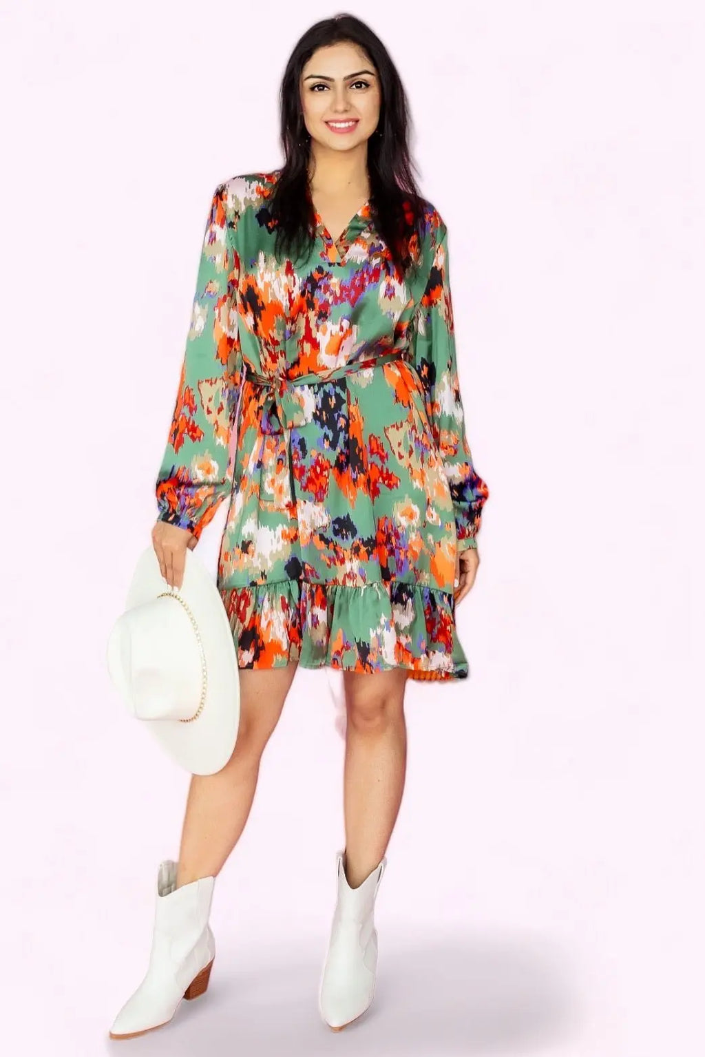 As Long As You Love Me Ruffled High Waist Dress Bellissima Fashion