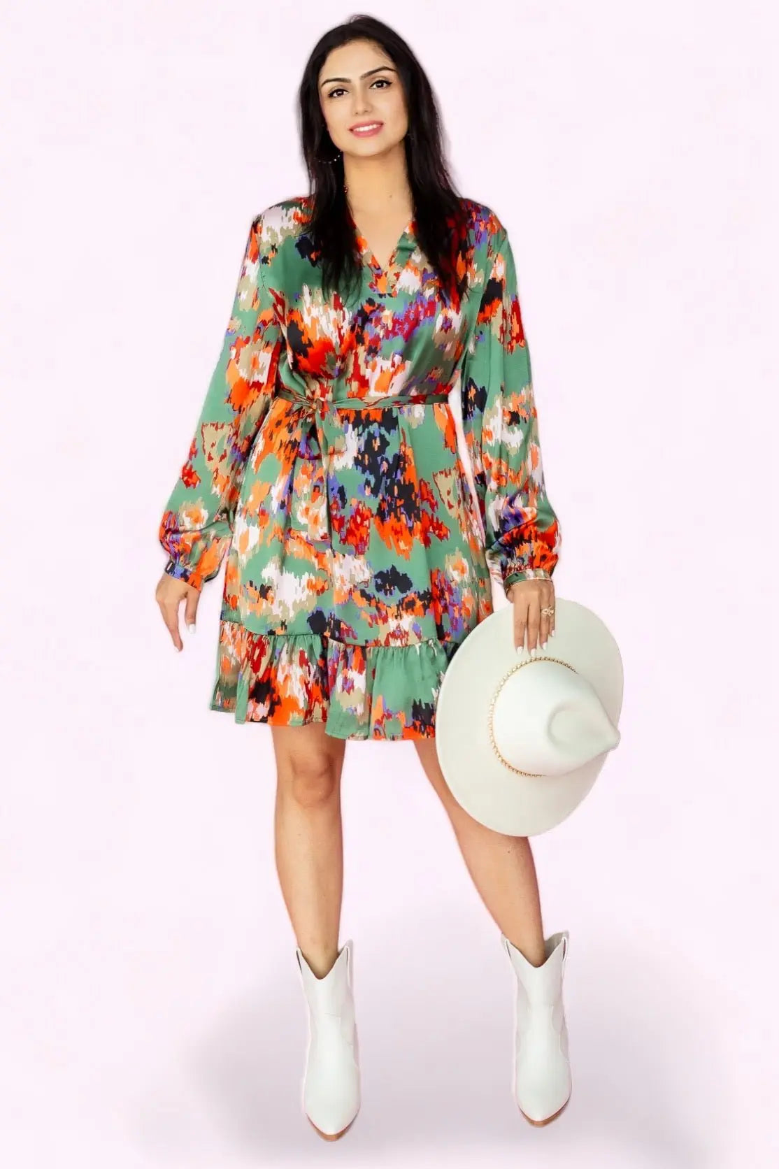 As Long As You Love Me Ruffled High Waist Dress Bellissima Fashion