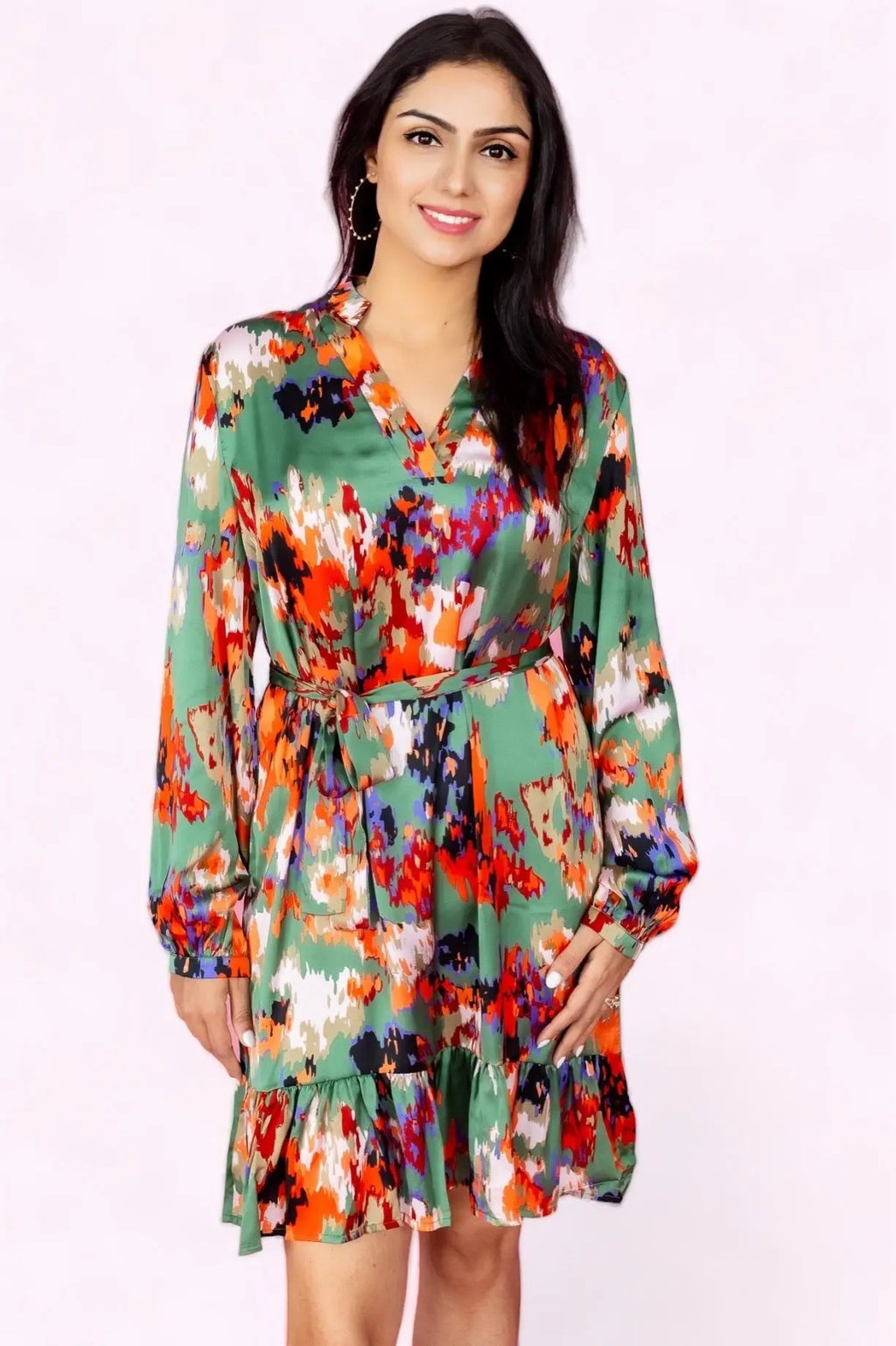 As Long As You Love Me Ruffled High Waist Dress Bellissima Fashion