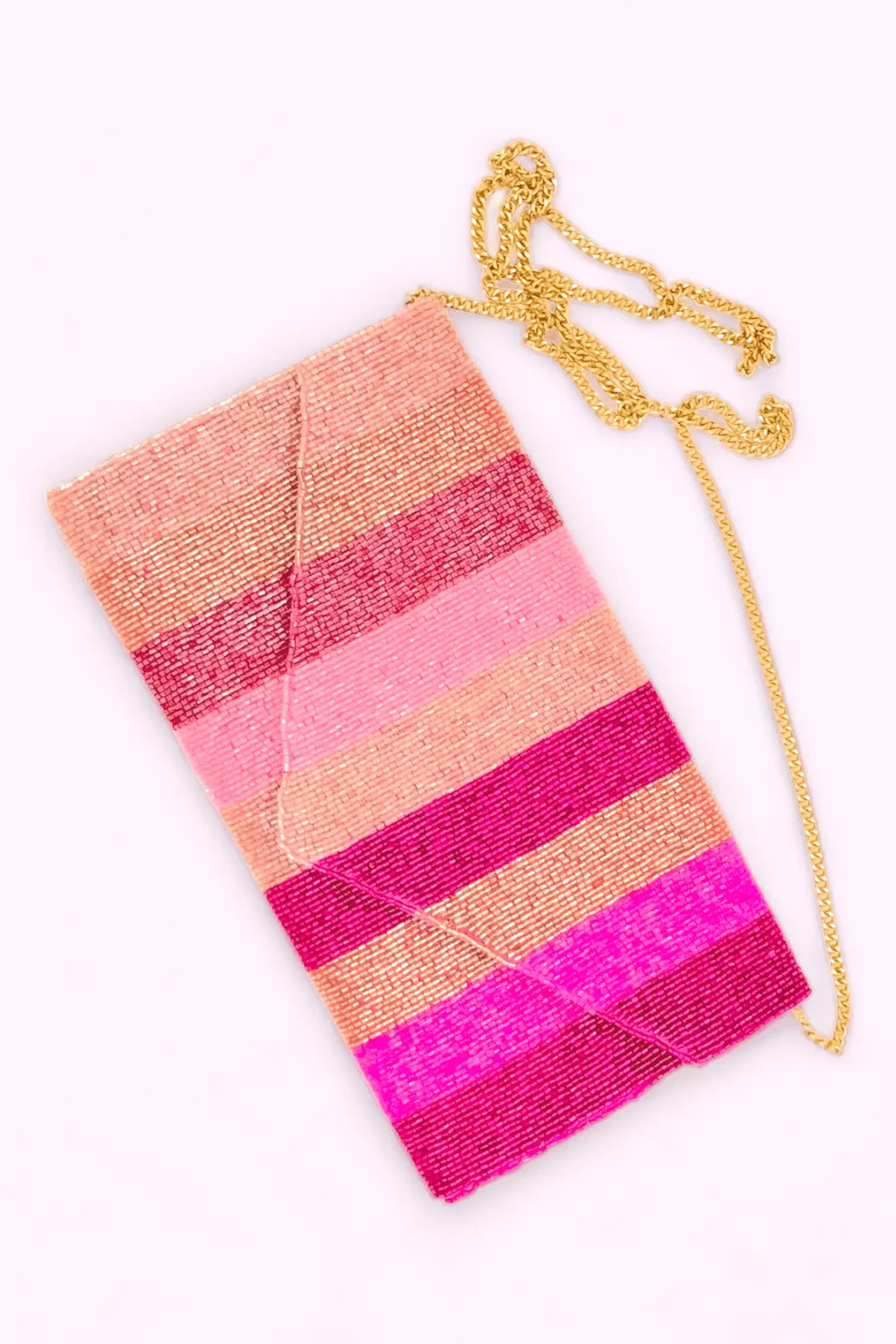 Jane Stripe Pink Clutch Treasure Jewels