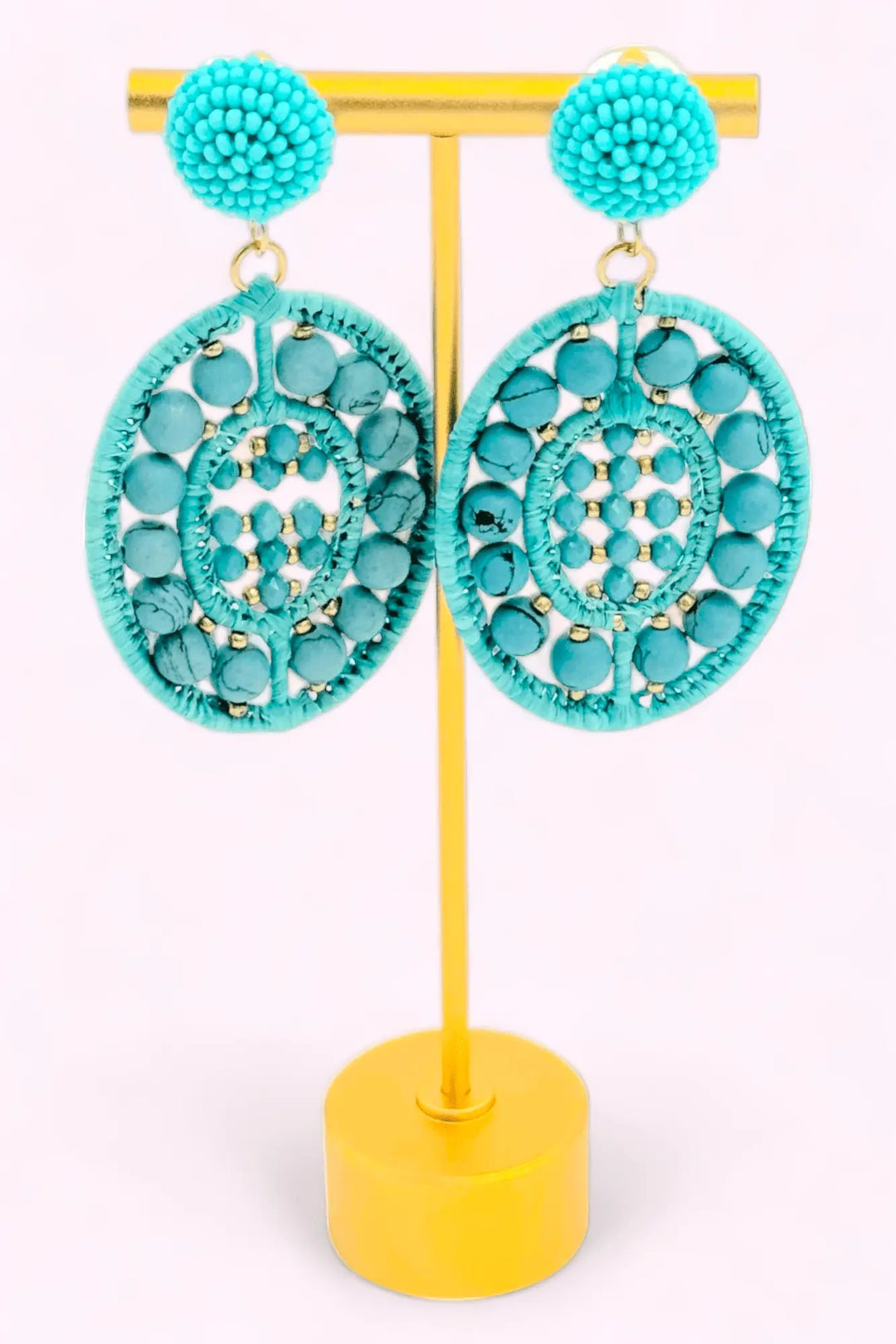Lauren Aqua Earrings Bezza