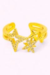 Gemma Gold Plated Constellation Ring Treasure Jewels