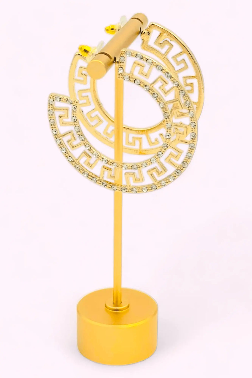 Greek Key Hoop Earrings 3AM