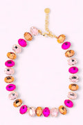 Jane Pink Radiance Crystal Necklace Treasure Jewels